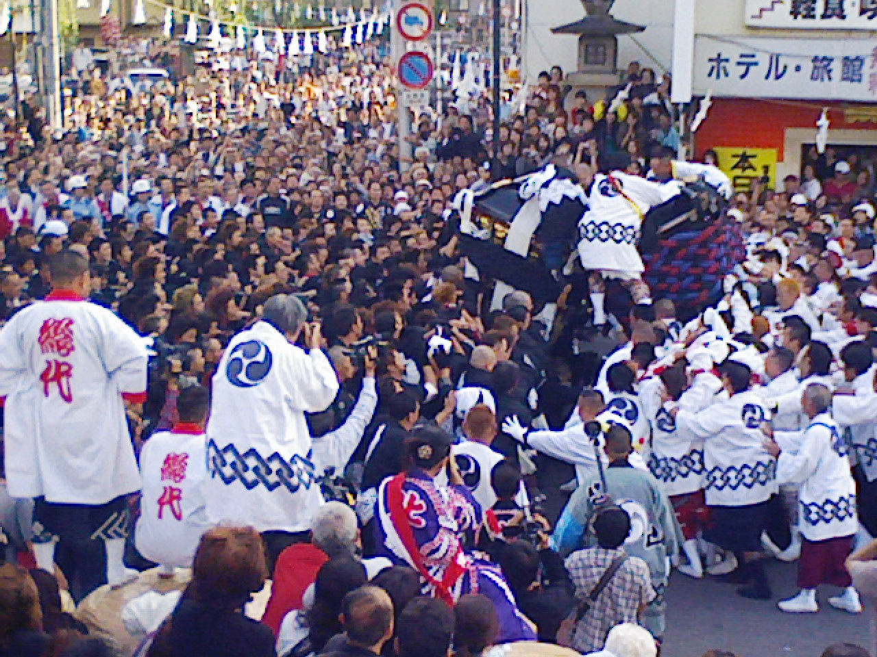 プジョー松山 松山 道後 秋祭り 喧嘩神輿