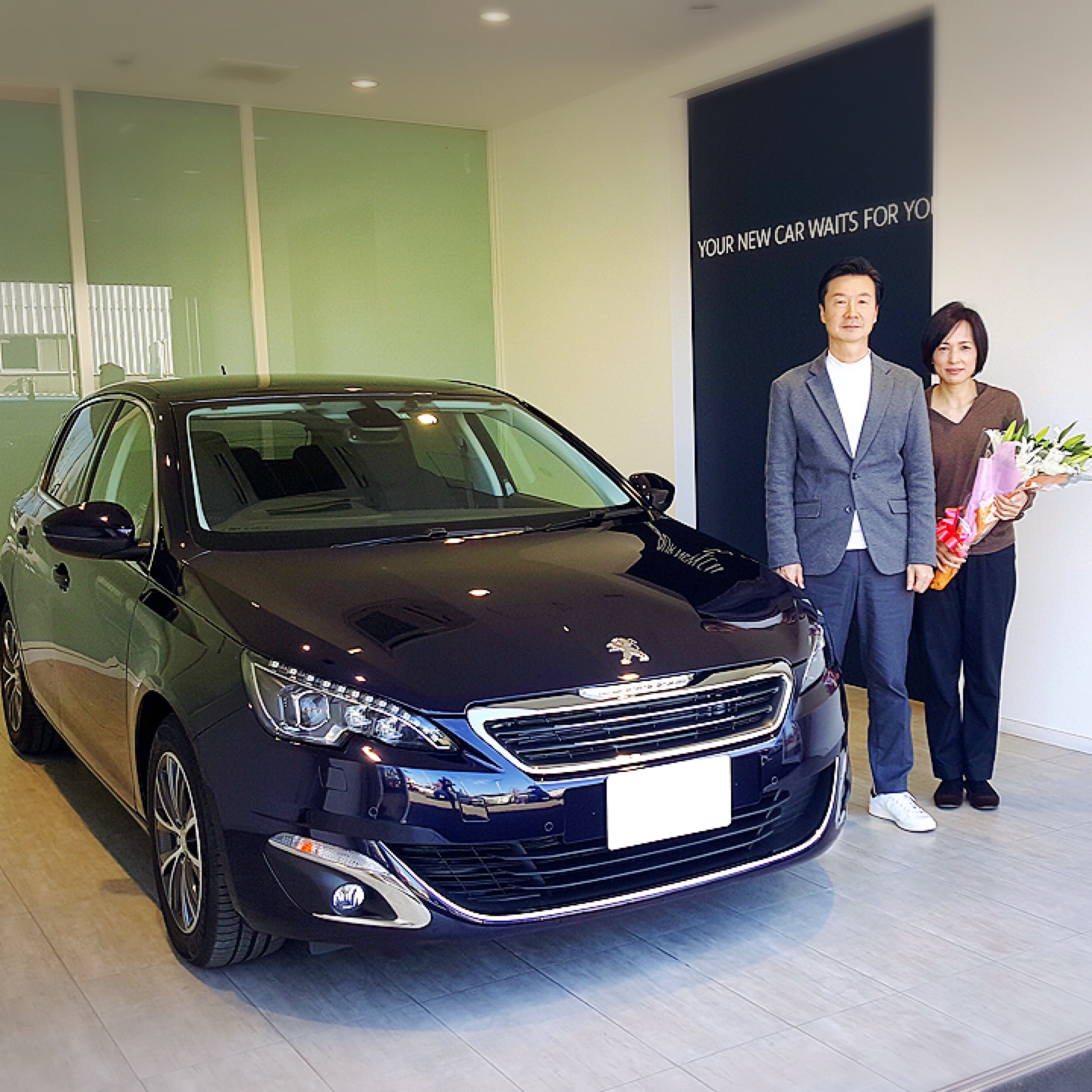 308Allure Blue HDiご納車させて頂きました♪
