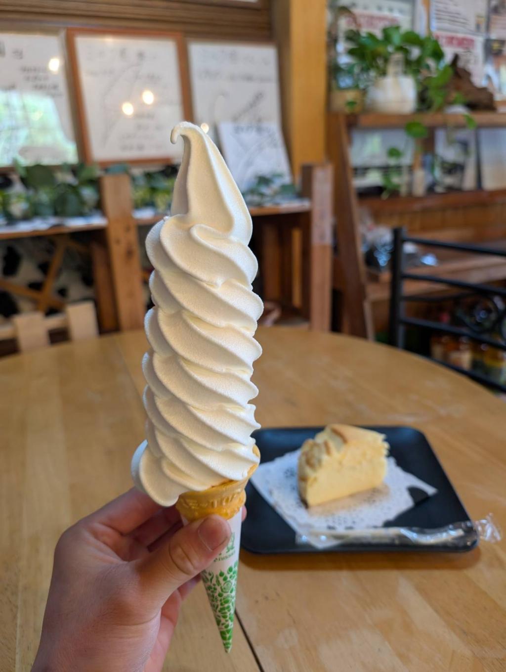 大きなソフトクリーム🍦